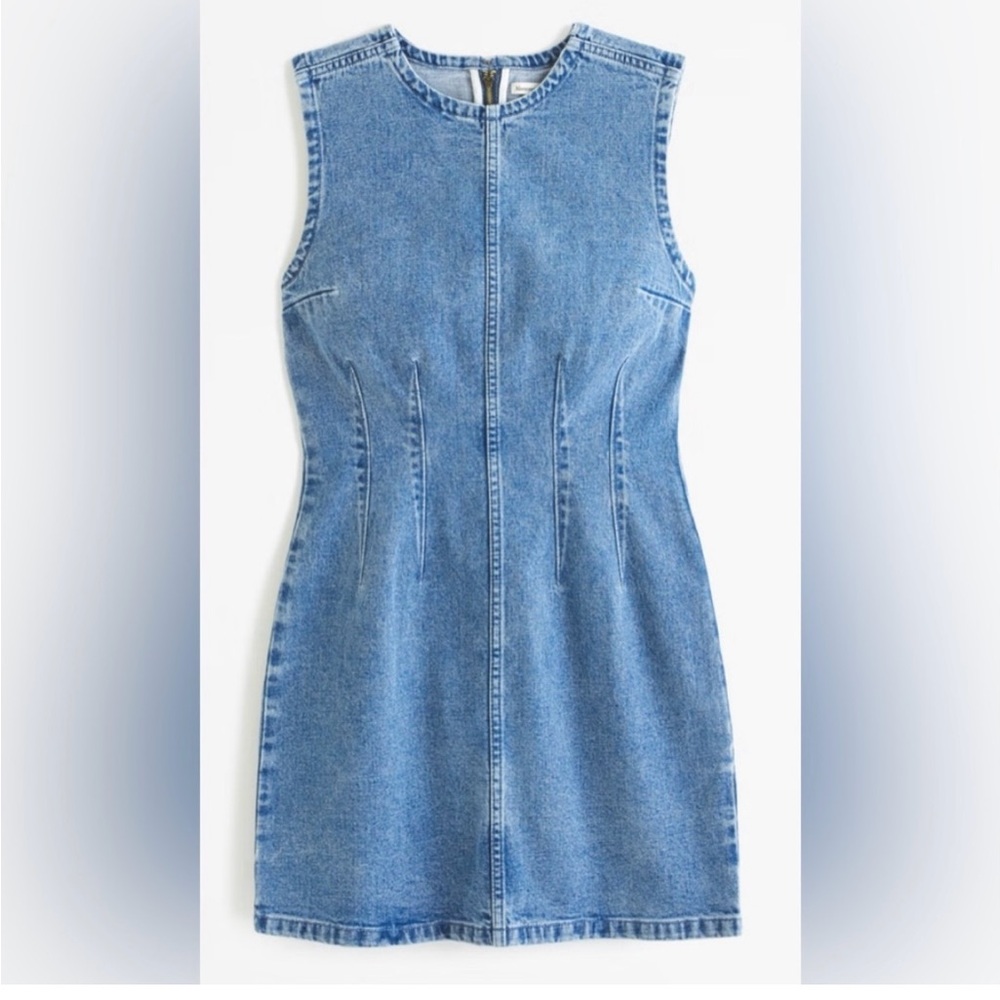 Abercrombie Denim Jean Shell Mini Dress Size XS Tall